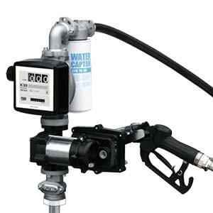PIUSI EX50 12V DC Pump Kit - 50lpm, comprising Pump, Auto Nozzle, Telescopic Suction Tube, 4m Delivery Hose, K33 Meter