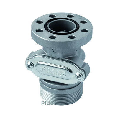 PIUSI 2" Drum Connector with integrated Valve to suit X50/G6