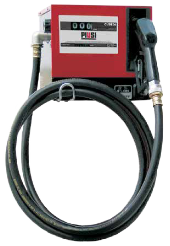 PIUSI 240V AC CUBE Pump - 70lpm, comprising 70/33 Pump, K33 Meter, 4m Delivery Hose, A60 Auto Nozzle