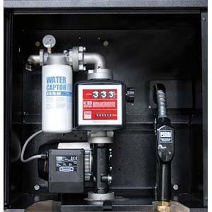 PUMP 240V AC PIUSI 85lpm ST Box comprising Lockable Cabinet, E120 Pump, Water Filter, K33 Meter, 8m Delivery Hose, A120 Auto Nozzle – F00365050-CATA-1